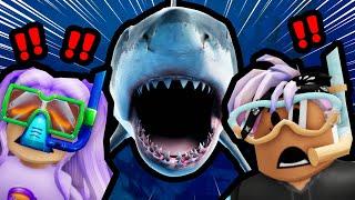 PAUSE CHALLENGE, aber wir werden VOM HAI VERFOLGT! Roblox Sharkbite 2 mit Kaan, Dania & Tom