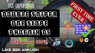 Phoenix os One Scope Double Sniper Trick  Free Fire NEW !! Like B2K Ankush Alpha Lorem | Tech Drock