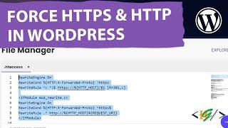 How to Force Https and Http through Htaccess in WordPress