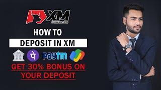 How to deposit in XM and get 30% Bonus | XM Deposit By Bank and UPI, Process in Hindi