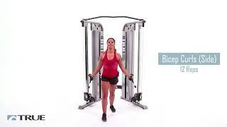 TRUE Fitness Functional Trainer Bicep Tricep Workout | Fitness Direct