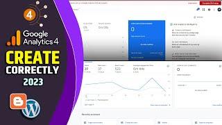 How to Create Google Analytics Account for blogger 2023 - Setup GA4
