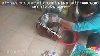 Máy xay cua đồng,xay ghẹ,xay chả cá cho gia đình,hộ kinh doanh giá rẻ