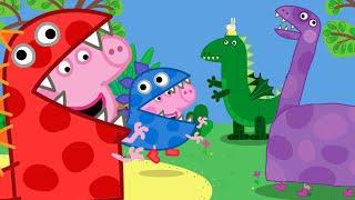 George's Dress Up Dinosaur Party!  | Peppa Pig Official Full Episodes