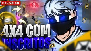  LIVE FF  FREE FIRE AO VIVO  6X6 + 4X4 INSCRITOS  SALA PERSONALIZADA 