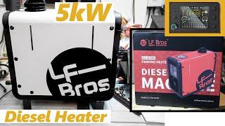 LF Bros N4 Diesel Heater 5kW  Can it keep my Jeep warm Winter Camping Let’s check it out!