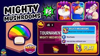 TOURNAMENT! 8 players Mighty Mushrooms + Rainbow + Sprint | Match Masters