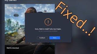 ОШИБКА ПРИ УСТАНОВКЕ PUBG MOBILE (SORRY, FAILED TO INSTALL TURBO AOW ENGINE)