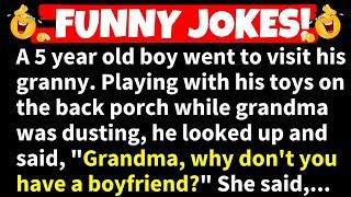 FUNNY JOKES! - The boy asked his Grandma why she doesn't have a boyfriend...