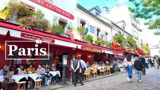 Paris, France - Paris Autumn 2024 - 4K HDR Walking Tour in Paris - Quartier Montmartre | Paris 4K