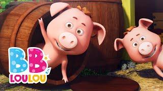 Meunier tu dors +Ce Petit Cochon - Comptines à gestes pour bébé | BB LouLou | Chansons Pour Enfants