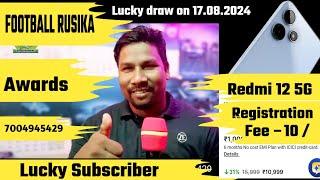 FOOTBALL RUSIKA YOUTUBE SUBSCRIBERS KO REDMI 12 5G AWARDS DIYA JAYEGA