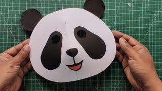 How to Make PANDA MASK || Easy Mask Making || #panda