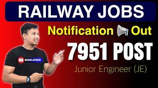 Indian Railway New Vacancy 2024  || RRB JE Recruitment 2024