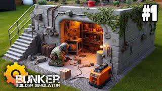 Ich BAUE einen BUNKER, mit TOILETTE & BETT für einen KUNDEN 🫡 || #1 || Bunker Builder Simulator ️