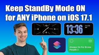 How to Keep StandBy Mode On for Any iPhone iOS 17.1 #standbymode #alwaysOn #ios17