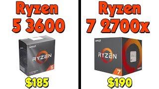 Ryzen 5 3600 vs Ryzen 7 2700x | 1080p and 1440p Gaming Benchmarks