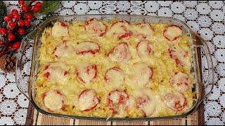 ВКУСНАЯ МАКАРОННАЯ ЗАПЕКАНКА С ФАРШЕМ И ГРИБАМИ