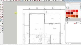 Handig met SketchUp - Het overtrekken van een plattegrond