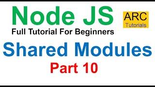 Node JS Tutorial For Beginners #10 - Shared Modules in Node JS