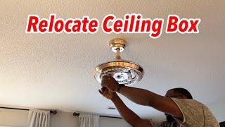 DIY-Relocate Ceiling Electrical Box Without Repairing Drywall!