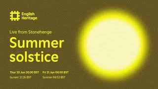 Summer Solstice 2024: Sunrise Live from Stonehenge