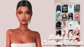 Sims 4 | Cc Clothes folder | 400+