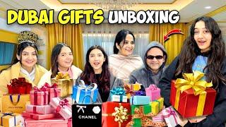 DUBAI GIFTS UNBOXING | Sab Kay Sath Gift Prank Kia | Sistrology | RabiaFaisal