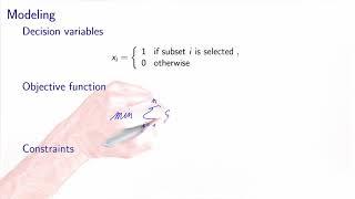 Discrete optimization: set covering