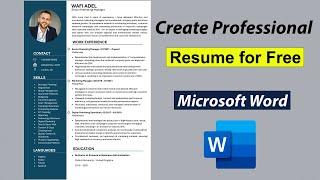 How to Make Resume in MS Word | Professional CV Format for Job