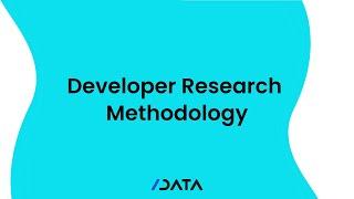 Developer Research: The SlashData Methodology