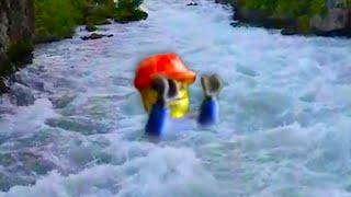 A Man Has Fallen Into the River in LEGO City but nobody rescues him