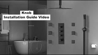 How to Install Bostingner 16 Inch Thermostatic Shower System With Body Jets Knob