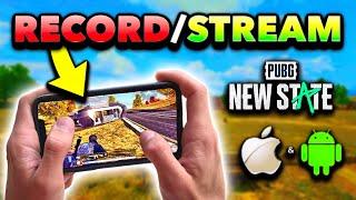 How to RECORD & STREAM PUBG New State on iOS/Android! (FREE, No Computer)