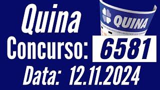  RESULTADO da QUINA 6581, RESULTADO da QUINA 6581, Resultado Quina, Quina12/11, QUINA de hoje,