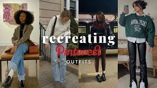 recreating pinterest outfits | winter outfit inspo