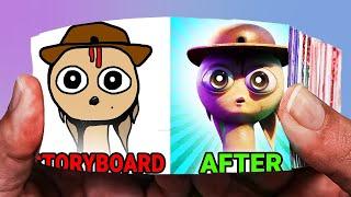 [STORYBOARD vs FINAL] Incredibox Sprunki - Be Like You | Flipbook