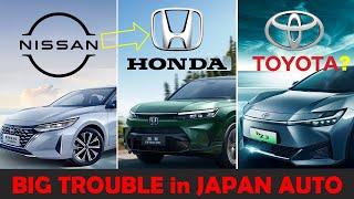 BIG Trouble in Japan - the Nissan + Honda merger ...and Toyota?