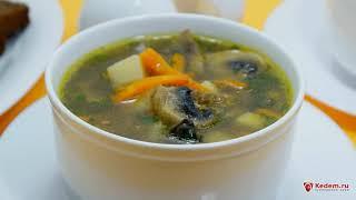 Грибной суп из шампиньонов  — самый вкусный грибной суп