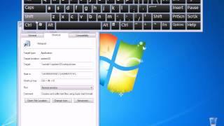 How to create a shortcut key in Windows 7 (hotkey)