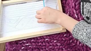 DIY Ткачество/weaving за 1 минуту. Урок 1. Миткалевое переплетение