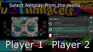 Retroarch on Android: Netplay Demonstration