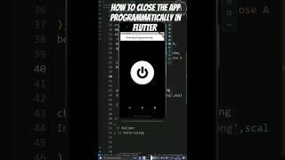 Flutter: How to exit app using button onPressed | Flutter close app #flutter #programming