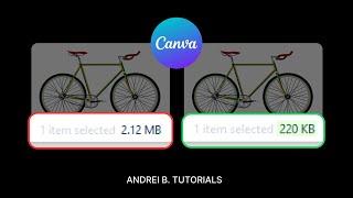 Reduce the File Size of PNG, JPG or PDF files in Canva