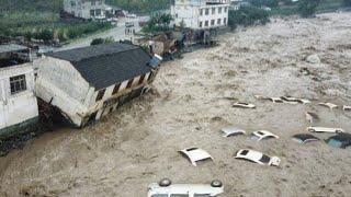 China flooding shocks the world! Hundreds of cars and buildings submerged in Henan