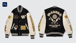 How to Design Varsity Jacket | Photoshop Tutorial