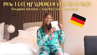 Schengen Visa Interview Experience| Documents, Questions and Process