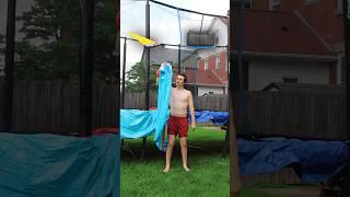 I Built a Trampoline Slip n Slide