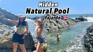 Hiked to a natural hidden pool - La Zanja/beach in Fajardo, Puerto Rico