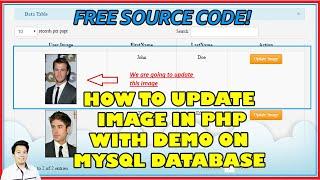 How to Update Image in PHP with Demo with Source Code | Free Source Code Download